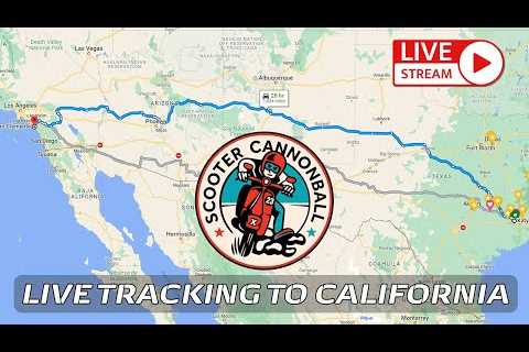 2023 Scooter Cannonball Run // Live GPS tracking from TX to CA!