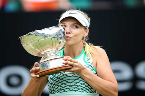 Katie Boulter breaks down in tears and promises to ‘sleep with the trophy’ after winning Wimbledon..