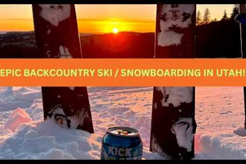 Backcountry ski / snowboarding Utah 2023!!  Snorkeling Elk Yurt