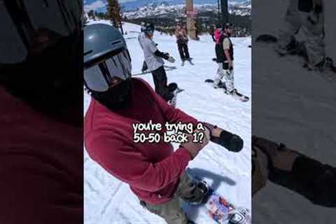 Making friends snowboarding 🤗