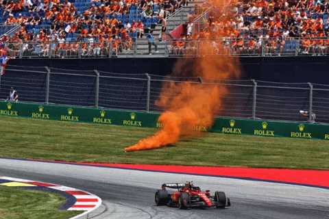 FP1: potential danger as Dutch fans threw smoke bombs on track