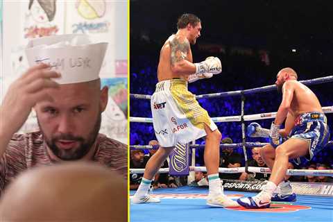 Tony Bellew hilariously taunted about brutal Oleksandr Usyk KO as he visits Karen’s Diner