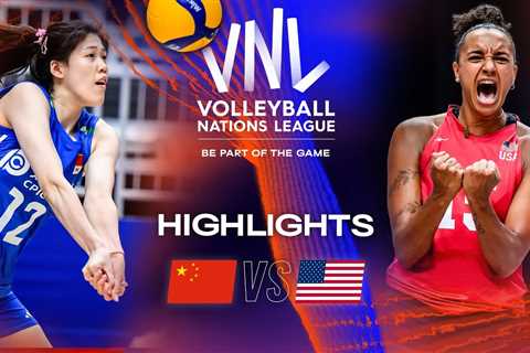 CHN vs.  USA – Highlights Week 3 | Women’s VNL 2023