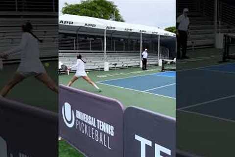 Parris Todd v Dominique Schaefer at APP Newport Beach Open 2023 #shorts #pickleball