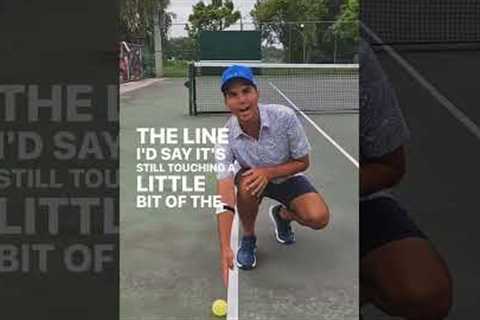 Why line calls are so tricky 👀, by Tennis Sucks Pod #pickleballhighlights #pickleball