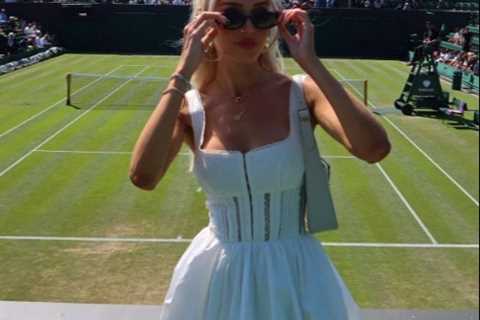 Taylor Fritz’s Wag Morgan Riddle stuns in white dress and fans hail her an ‘effortless queen’ as..