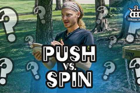 Spin putting vs. Push putting: What''s the difference? | Disc Golf Beginner''s guide ft. Chris..