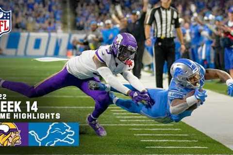 Minnesota Vikings vs. Detroit Lions | 2022 Week 14 Game Highlights