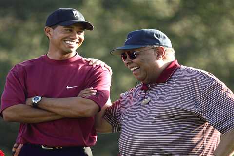 Tiger Woods broke down in tears after winning The Open without his dad in ‘tough, tough week’