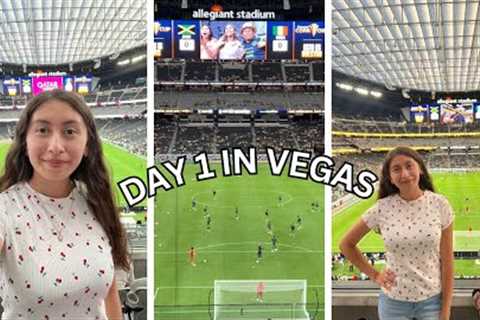 FIRST TIME AT A SOCCER GAME ⚽️🇲🇽/ DAY 1 IN VEGAS