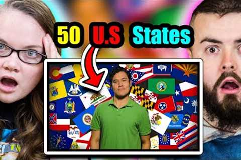 Irish Couple Reacting to All 50 U.S. states summarized (Geography Now!)