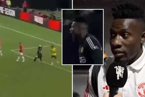 Andre Onana responds after screaming at Harry Maguire in Man United friendly