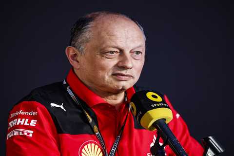 Fred Vasseur post-race interview discussing key aspects of Ferrari performance in Baku GP