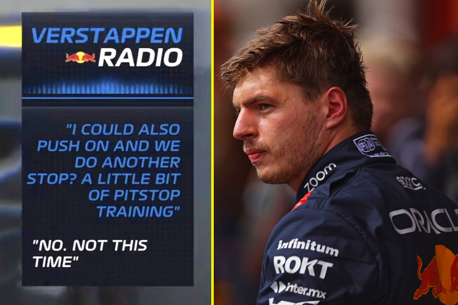 ‘Use your head and follow my instructions’ – Max Verstappen gets talking to from race engineer..