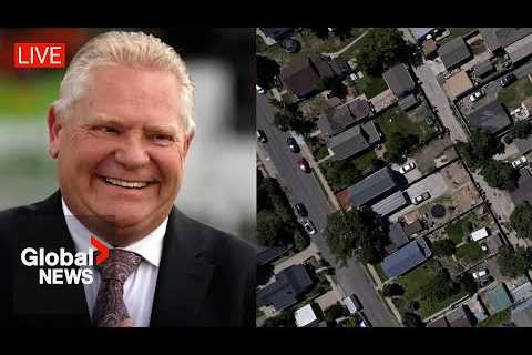 Doug Ford gives remarks on Ontario housing as Toronto home sales up from last year | LIVE