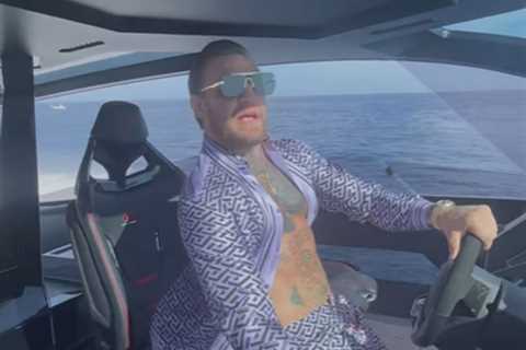 Conor McGregor declares himself 'Mr Ireland' while flaunting Lamborghini yacht and rapping classic..