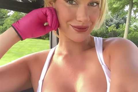 Paige Spiranac Turns Heads at Golf Course with Stunning Outfit and Impressive Shots