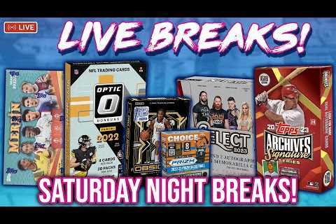 SATURDAY NIGHT BREAKS! | 4 Year Optic NFL + Nebula Hunt + Chrome + WWE & More (RGL #2022-2032)