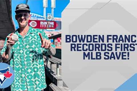 Bowden Francis picks up first career MLB save!