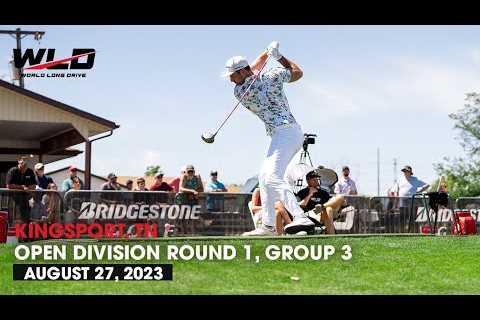 2023 World Long Drive Kingsport | Open Division – Round 1 - Group 3