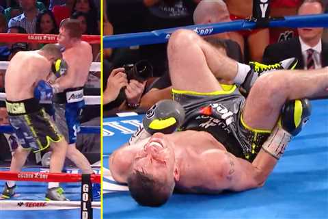 Canelo Alvarez is the only man to KO Liam Smith and left him writhing on the floor in pain with..