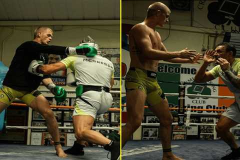 Conor McGregor shares behind the scenes pictures from boxing spar with UFC prospect Ian Garry