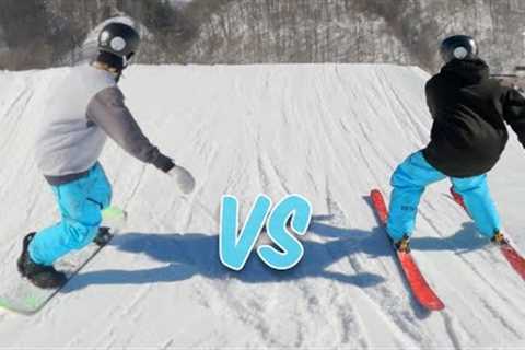 Skiing vs. Snowboarding: What''s Easier To Learn In The Park??