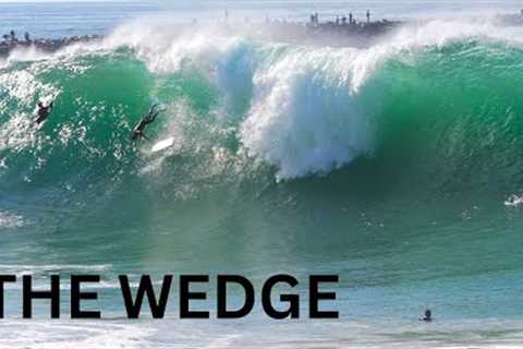 THE WEDGE GIANT WAVES SEPTEMBER 4th 2023 | RAW | Newport Beach