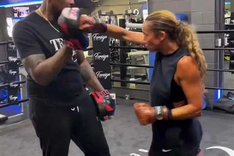 CBS Sports star Kate Abdo impresses Deontay Wilder's coach with her boxing skills