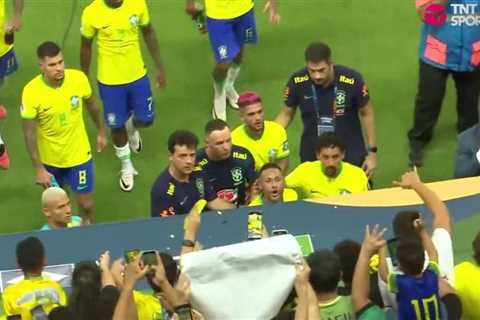 Neymar speaks out after being hit with box of popcorn after Brazil draw | Football