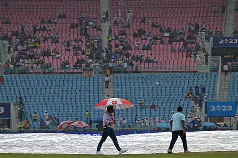 Horror at Cricket World Cup as fans are forced to flee leading to ‘STAMPEDE’ after scaffolding..