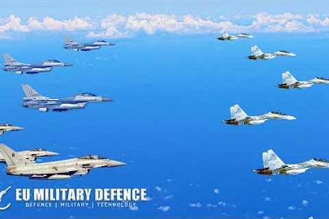 High tension!! Dozens of NATO Fighter jets rush to intercept 5 Russian jets in the Black Sea