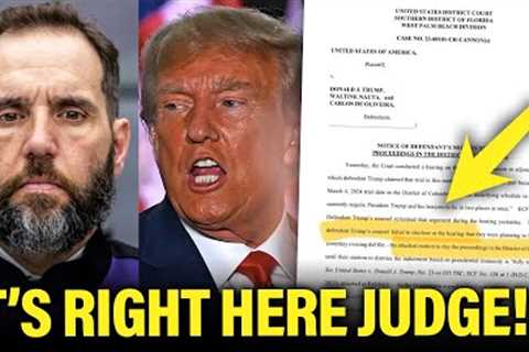 VERY DESPERATE Trump GETS CAUGHT trying to DECEIVE Federal Judge in Criminal Case