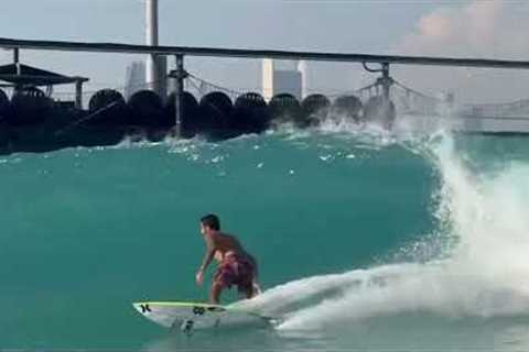 Filipe Toledo''s First Waves at Kelly Slater''s Wavepool in Abu Dhabi