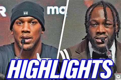 HIGHLIGHTS! ANGRY Anthony Joshua ''F*** YOU!'' | Wilder SENDS WARNING | Frank Warren & Eddie..