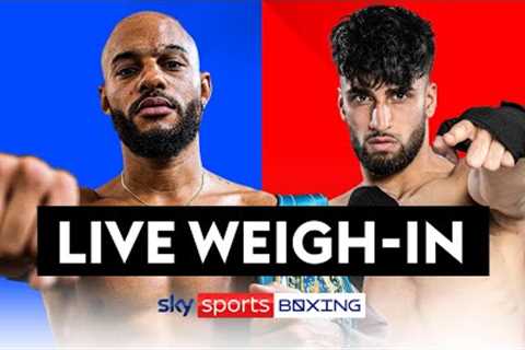 LIVE WEIGH-IN!  Franck Petitjean vs Adam Azim