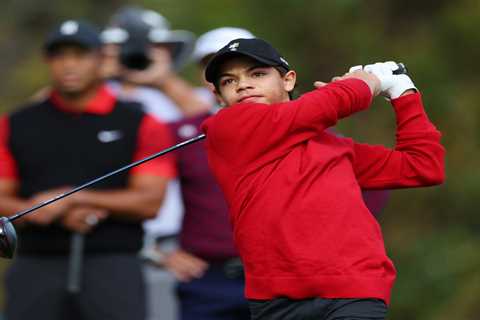 Tiger Woods cheered on son Charlie (but didn't caddie) during a milestone state golf championship