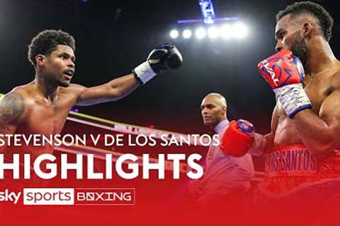 HIGHLIGHTS! Shakur Stevenson vs Edwin De Los Santos  World Title Fight