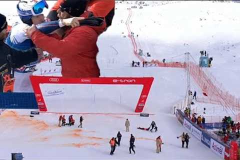 Climate protest during the men''s slalom! (Ski Alpin)