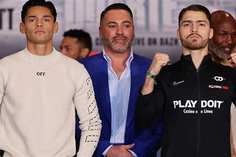 Ryan Garcia rips Oscar De La Hoya and Bernard Hopkins at Duarte presser