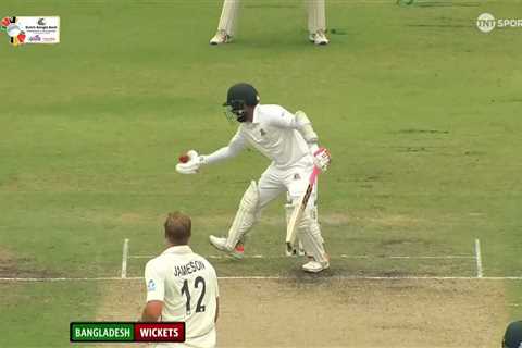 Bangladesh cricketer Mushfiqur Rahim becomes first Test player in 20 years to be given out for..