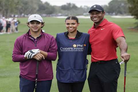 Tiger Woods' Daughter Sam, 16, Caddies for Dad for First Time as Golf Icon Beams at 'Priceless'..