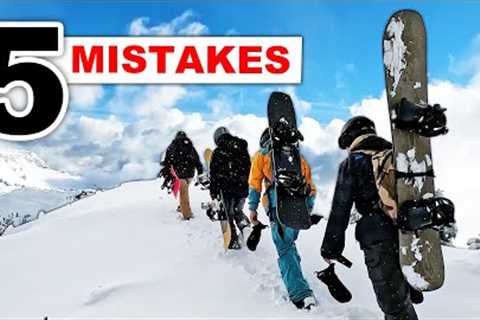 5 Mistakes When Doing A Snowboard Hike