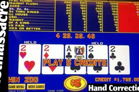 Playing (Near) Perfect Video Poker for the Win. Raw High Limit footage .