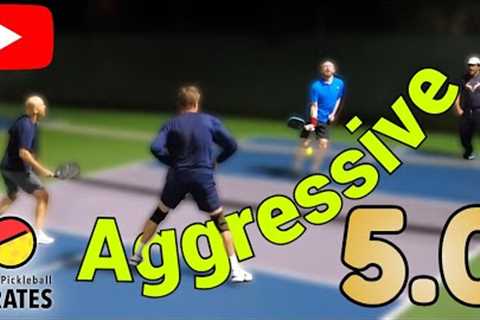 Aggressive 5.0 Senior Pickleball Men''s Doubles