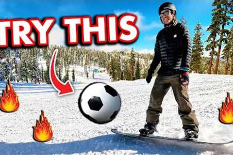 Try This Soccer Drill for Better Snowboard Turns