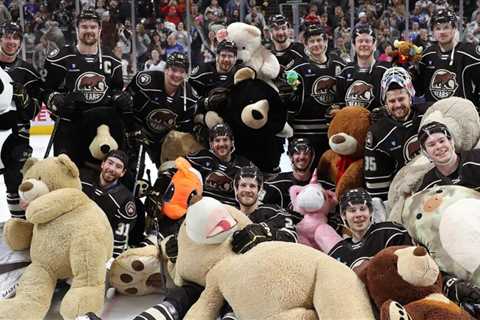 Hershey re-establishes Teddy Bear Toss record | TheAHL.com