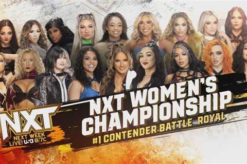 Battle Royal No. 1 Contender Match With A Twist Added To Jan. 16 NXT