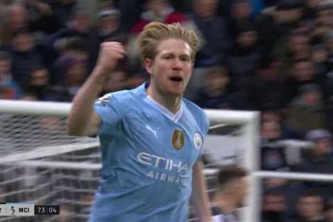 Kevin De Bruyne marks his return from injury with a brilliant goal and assist to win it for..