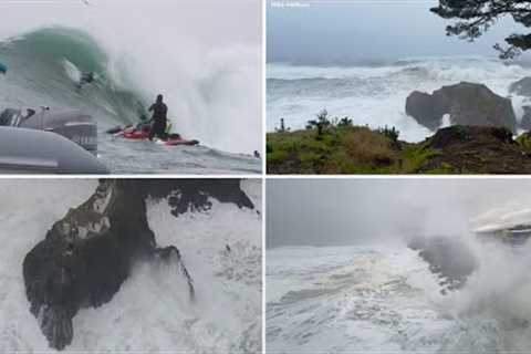 A look at incredible videos from dangerous surf that battered NorCal coast